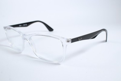 Ray Ban RB 7047 Unisex Klar 5943 Vollrand Kunststoff Brille Brillengestell