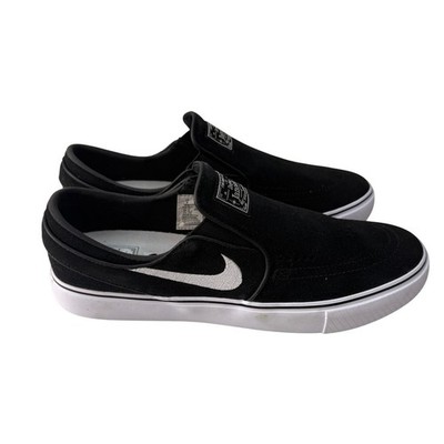 Nike SB Zoom Stefan Janoski Slip On Black White Sneakers FN5893-001 Mens 9 New