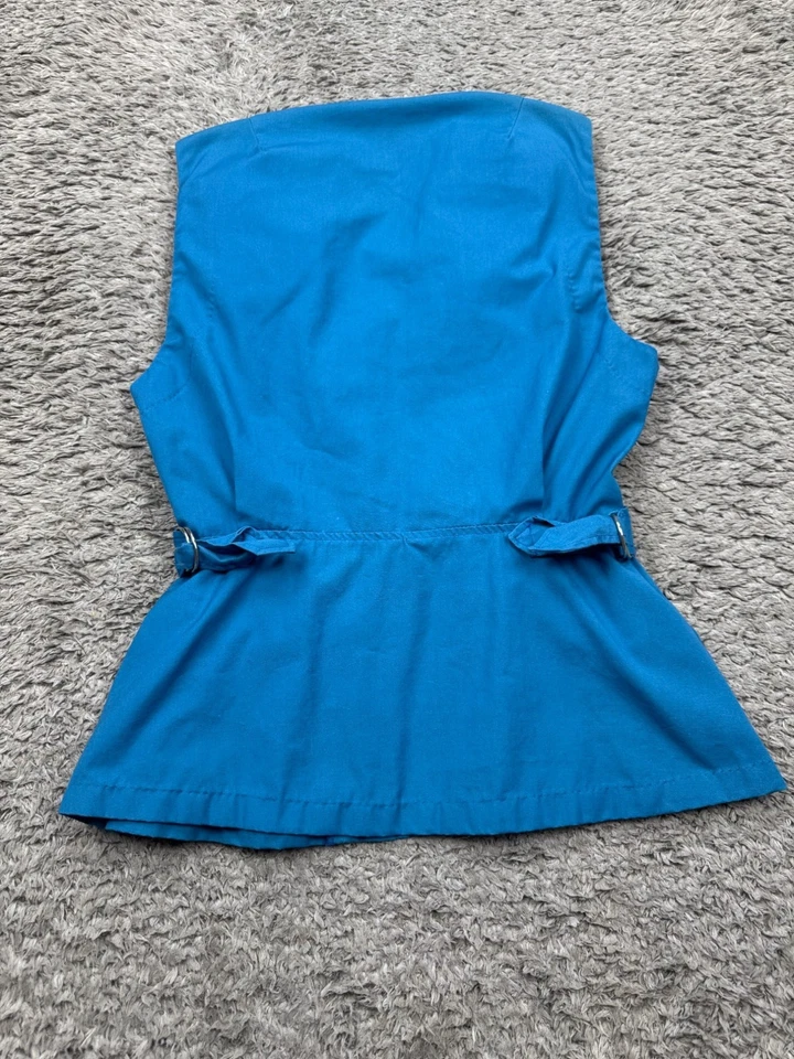 Vtg Browning Hunting Vest Women Medium Suede Patch Game Shooting Made In USA 70s - Image 2 of 4