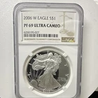U.S. Mint 2006-W American Silver Eagle $1 1 oz .999 Silver NGC PF69 6250195-027