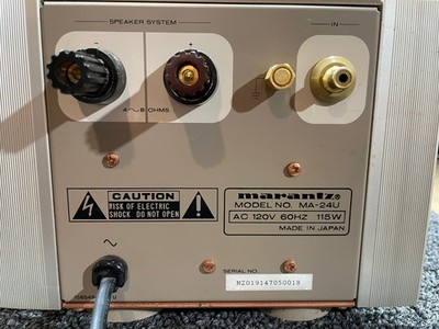 Pair Marantz Class A 30 watt MA-24 (MA-7A) Amplifiers - 120 volt