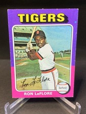 1975 Topps Mini Ron Leflore #628 Detroit Tigers Rookie VG-EX Vintage