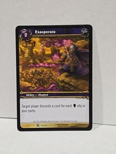 Exasperate World Of Warcraft TCG Drums Of War Regular Uncommon