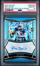 2024 PANINI SELECT RC SIGNATURES LIGHT BLUE PRIZM #RSPRDS RAY DAVIS 37/49 PSA 10
