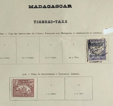 Madagascar 1896Timbres Taxe Neuf et Oblitéré