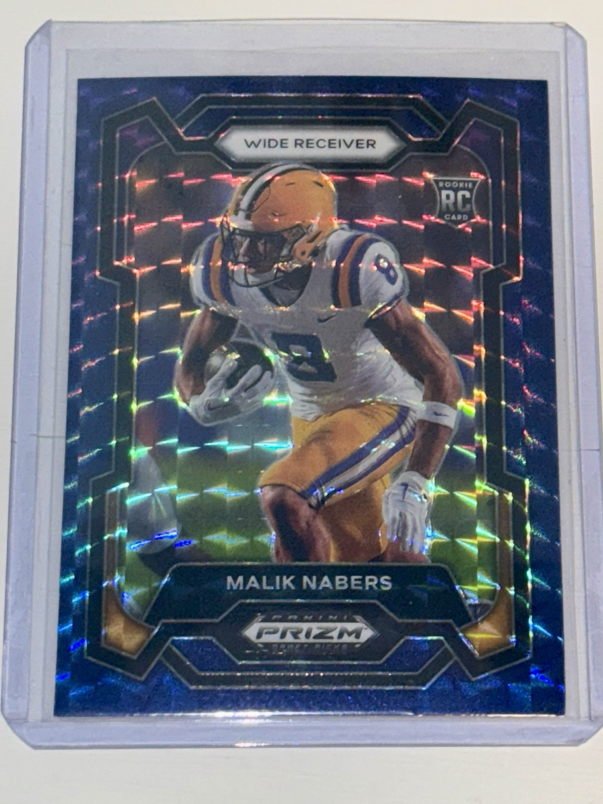 2024 Panini Prizm Draft Picks - Blue Finite Prizm #109 Malik Nabers (RC) /89