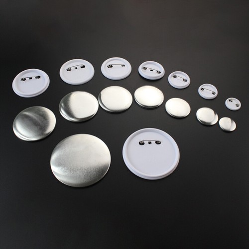 100Pcs Badge Maker DIY Blank Metal / ABS Pin Badge Button Supplies - USA STOCK