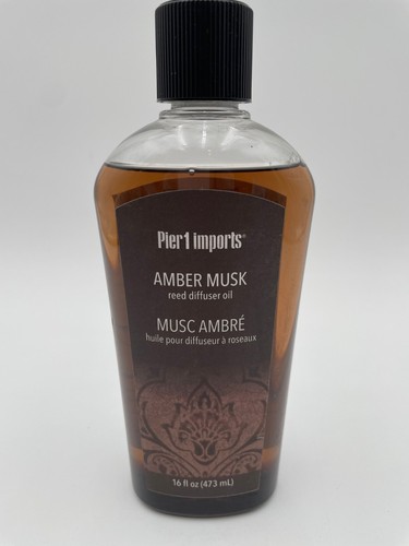 Pier 1 Imports AMBER MUSK Reed Diffuser 16 fl oz 473 mL New