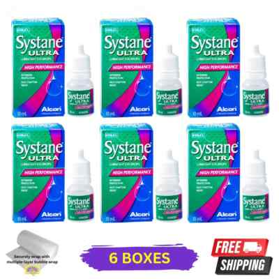 6 x Alcon Systane Ultra Lubricant Eye Drops | High Performance | 10mL Each 2026