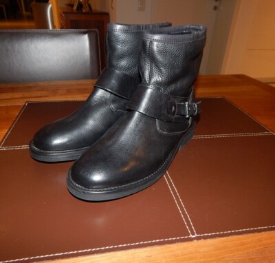 Hudson Stiefeletten Damen Biker Boots schwarz Gr. 38 neu
