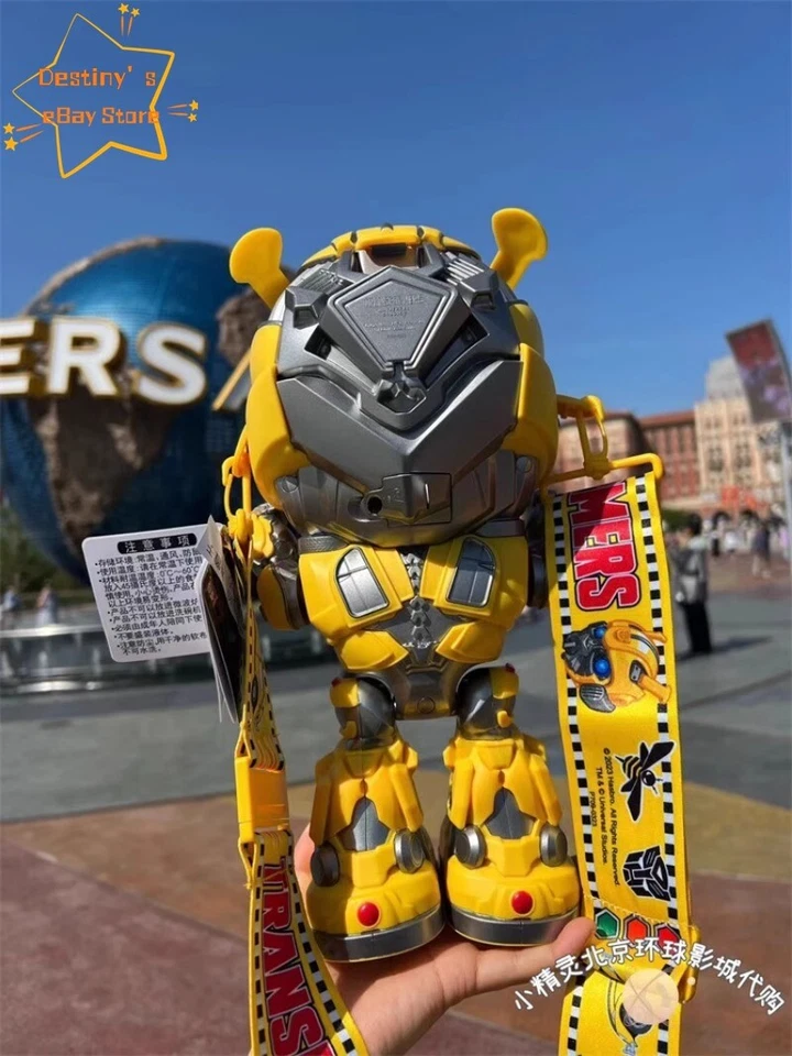 Cubo de palomitas LED abejorro Grimlock La cubo de almacenamiento bolsa de mensajero de plástico Foto 3 de 4