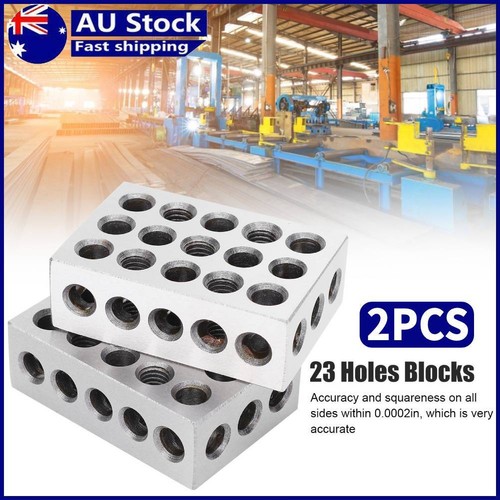 Blocs 1-2-3 De Précision (sans Trous) - 1 Paire - Pour Fraiseuse, étalonnage Et Usinage