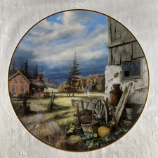 SO GOOD TO BE HOME Plate Country Memories Rudi Reichardt American Countryside 