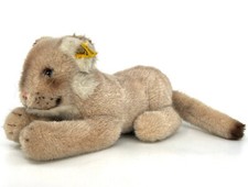 Steiff Sulla Lioness Plush Floppy Lion 1980 -82 ID Button Tag 15cm 6in Vintage