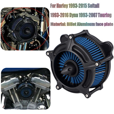 Air Cleaner Blue Intake Filter System Kit For Harley Dyna Wide Glide EFI FXDWGI