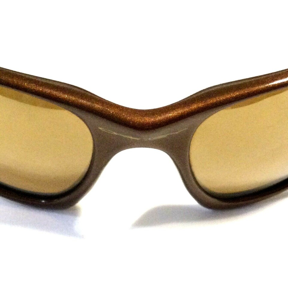 ULTRA RARE OAKLEY TOPCOAT SUNGLASSES Bronze Color Frames Gold Iridium
