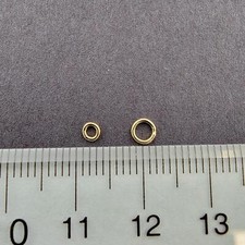 14K Gold-Filled Jump Rings, Closed, 22 Gauge, 3Mm 4Mm - 25 Pcs for Jewelry