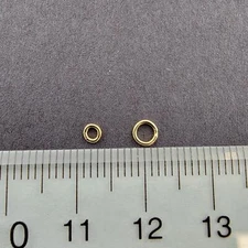 14K Gold-Filled Jump Rings, Closed, 22 Gauge, 3Mm 4Mm - 25 Pcs for Jewelry