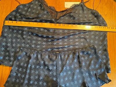 NWT 2 PIECE CAMISOLE AND TAP PANT NAVY STAR SET UK 18 49'' BUST