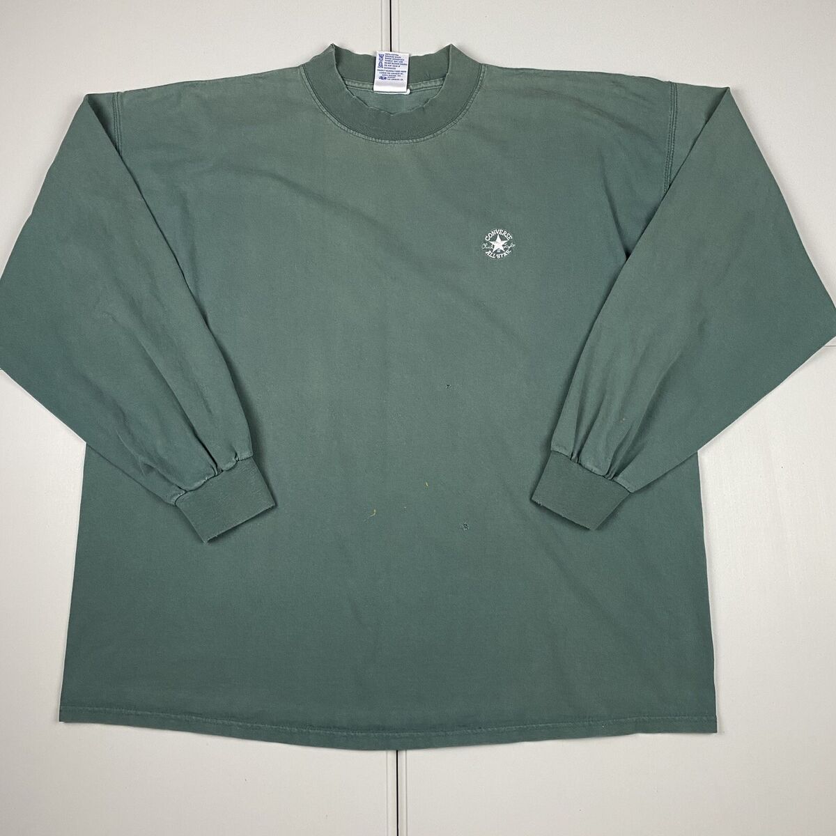Vintage 90s Converse All. Star Mock Neck Long Sleeve T Shirt Vintage 90s Converse All. Star Mock Neck Long Sleeve T Shirt