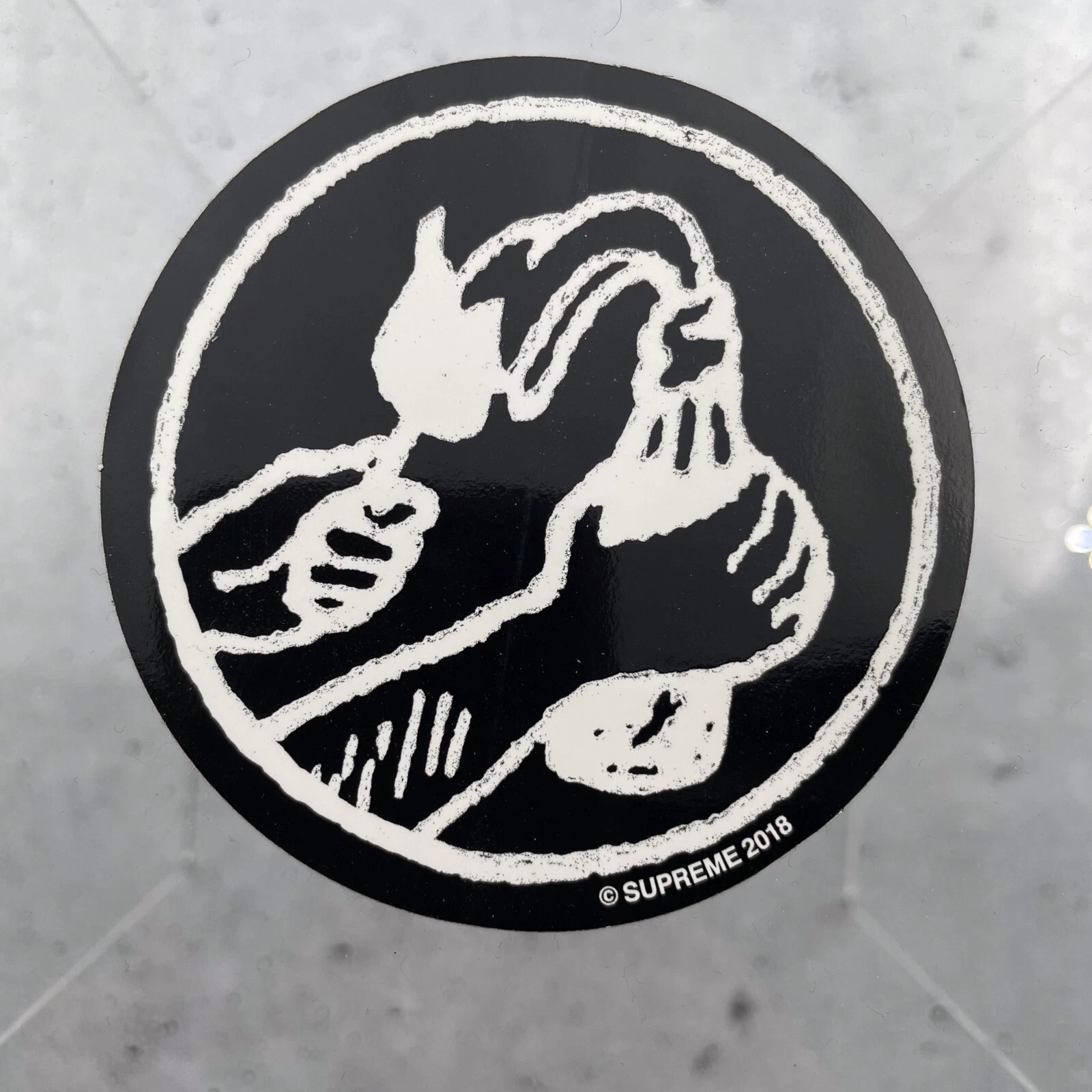 Supreme Black Molotov Cocktail Sticker Decal 100% Authentic Accessories