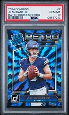 2024 Donruss Football Rated Rookie Retro #2 J.J. McCarthy! PSA 10!