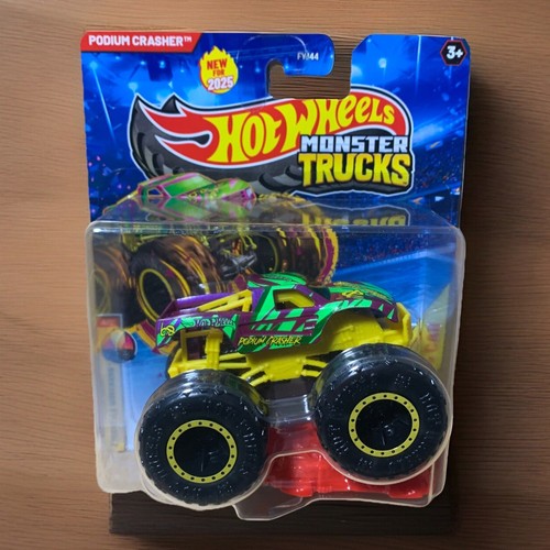 2025 Hot Wheels Monster Trucks PODIUM CRASHER Freestyle Wreckers ~ FAST SHIP! - 第 1/1 張圖片