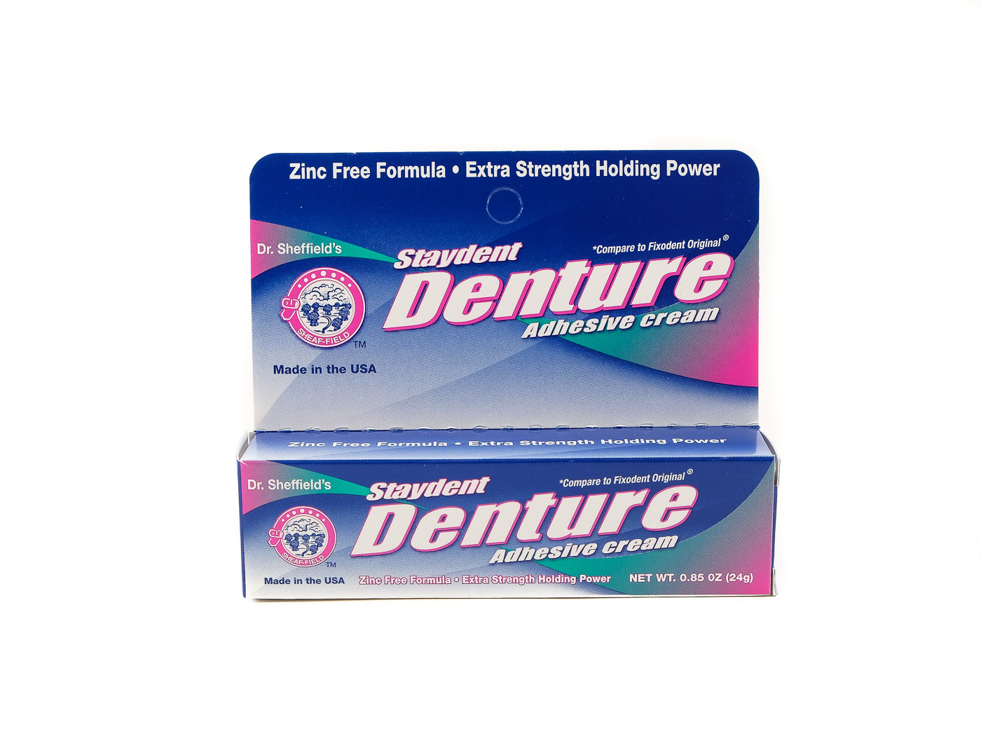Staydent Denture Bonding Adhesive Cream Zinc Free Extra Holding