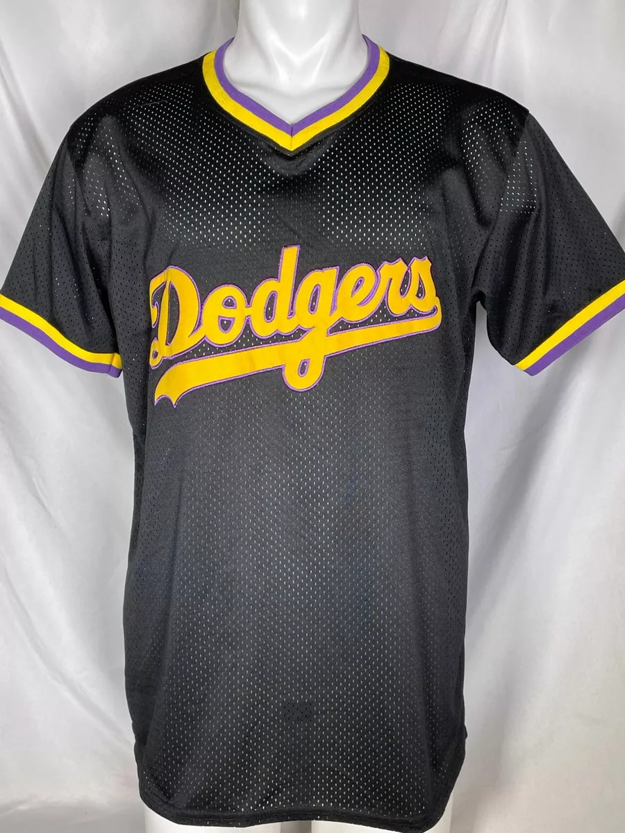 Los Angeles Dodgers Lakers Night SGA Black Promo Jersey Men's LARGE