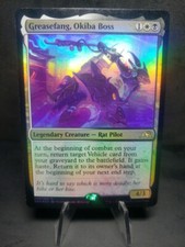 Greasefang, Okiba Boss (220/302 Regular FOIL) MTG Kamigawa Neon Dynasty