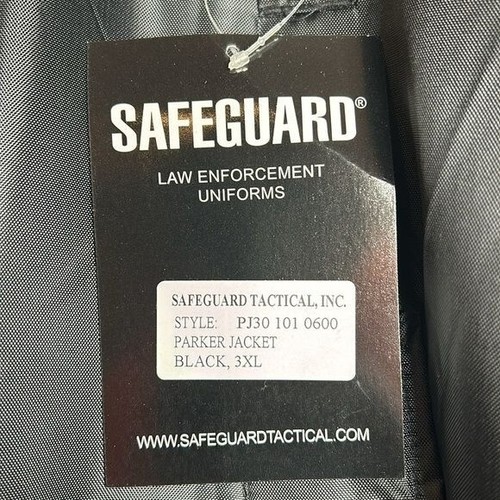 NWT SafeGuard Law Enforcement Uniform Parker Jacket Black Size 3XL - Picture 12 of 16