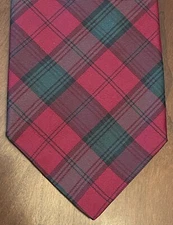 Ferrell Reed Red Green 100% Silk Men’s Neck Tie Made in Usa