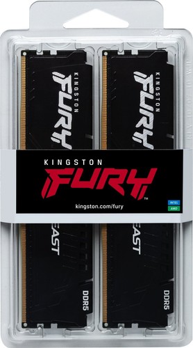 16GB (2x8GB) KINGSTON FURY Beast Black EXPO DDR5-5600 CL36 RAM Speicher Kit - Bild 2 von 9