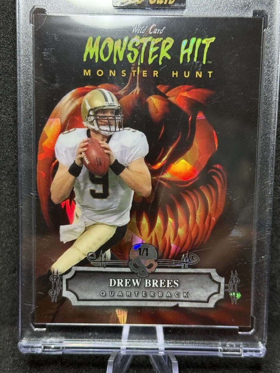 2024 Wild Card Haunted Hits Drew Brees 1/1 Monster Hit Rare