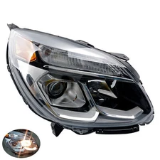 Halogen Chrome Headlight Assy Front Right Passenger Side For 16-17 Chevy Equinox