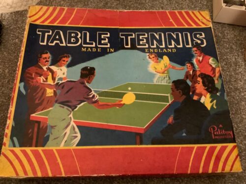 Palitoy Vintage table tennis set Look Now - Afbeelding 1 van 5