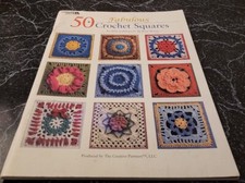 DS5 LEISURE ARTS 2009, 50 FABULOUS CROCHET SQUARES PATTERN LEAFLET