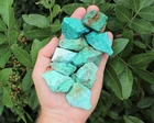 Turquoise Rough Natural Stones: Choose How Many (A Grade Raw Turquoise Crystals)