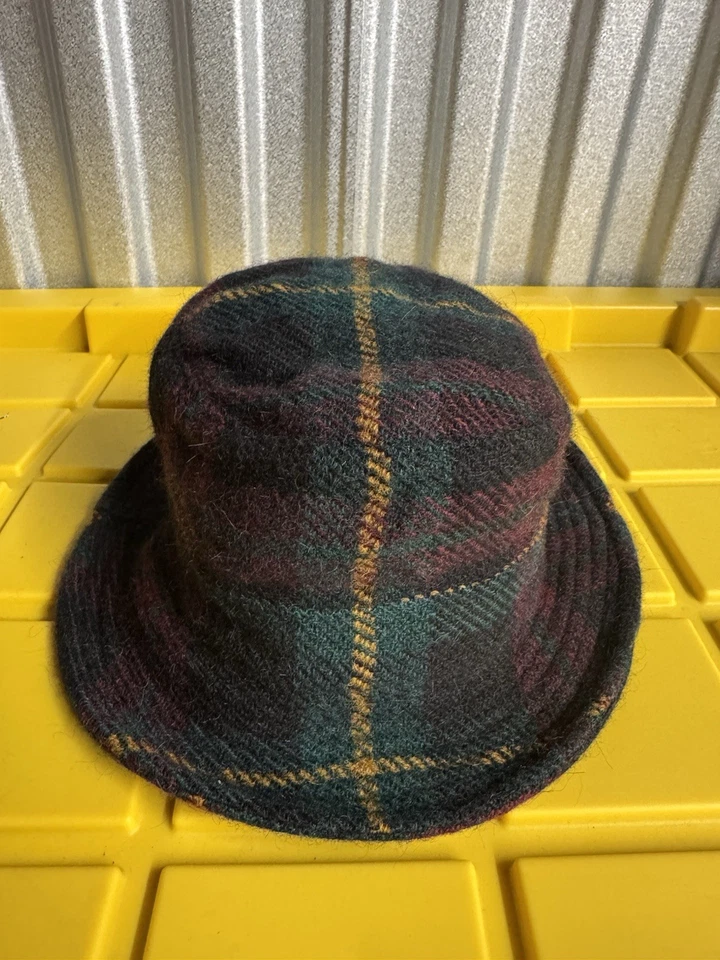 Polo Ralph Lauren Crest Donegal Tweed Bucket Hat Wool And Alpaca Hair Medium - Image 2 of 4