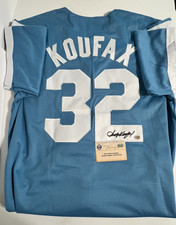 Sandy Koufax Brooklyn Dodgers  Blue Signed Jersey Steiner Sports Authenticated