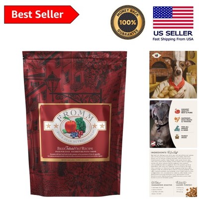 Limited Ingredient Beef Frittata Veg Dry Dog Food - 4 lb for Happy, Healthy Dogs