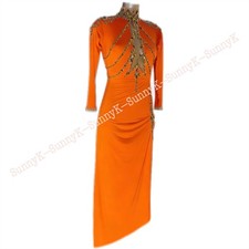 SunnyK Handmade Dance Ballroom Competition smooth Waltz Tango costume SMOOTH