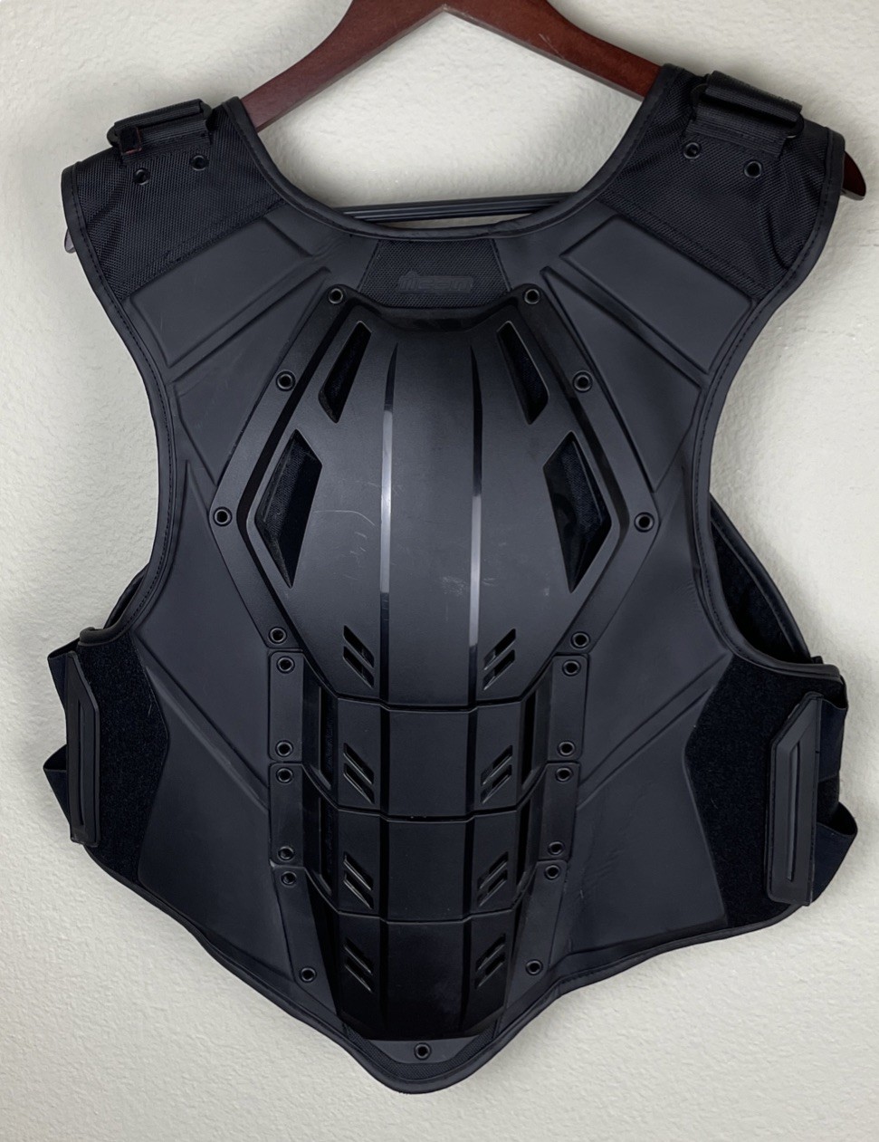 Icon Field Armor 3 Vest D30 Men's Motorcycle Armour Black Stealth Small/Medium