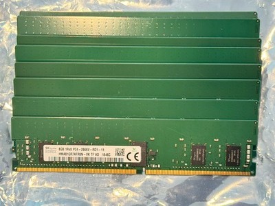 64GB Kit 8x 8GB SK Hynix DDR4-2666 ECC Registered Server RAM 1Rx8 HMA41GR7MFR8N