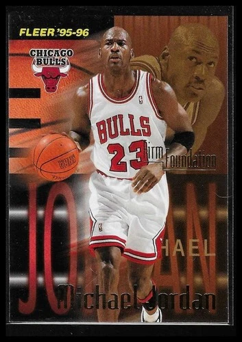 1995-96 Fleer Firm Foundation #323 Michael Jordan Chicago Bulls HOF