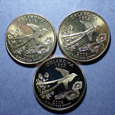 2008-P/D/S Oklahoma Washington Clad Quarter 