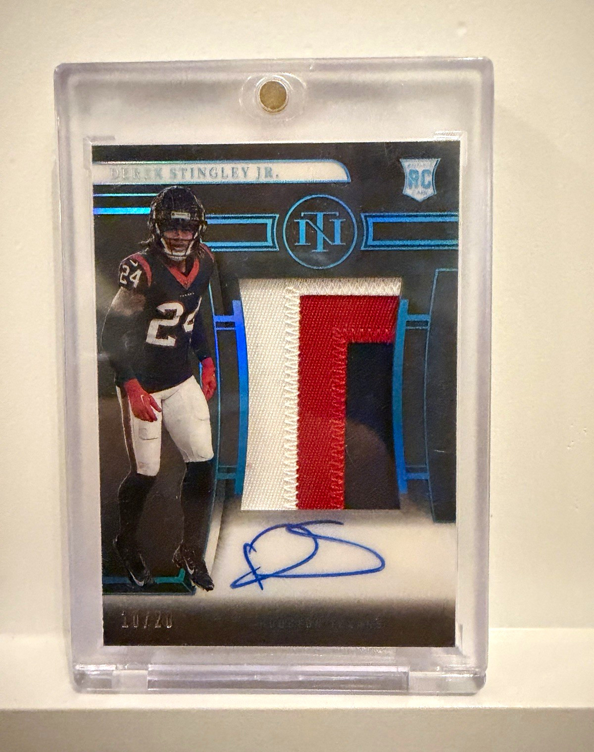 Derek Stingley Jr. Panini National Treasures #197 Autograph Patch Midnight