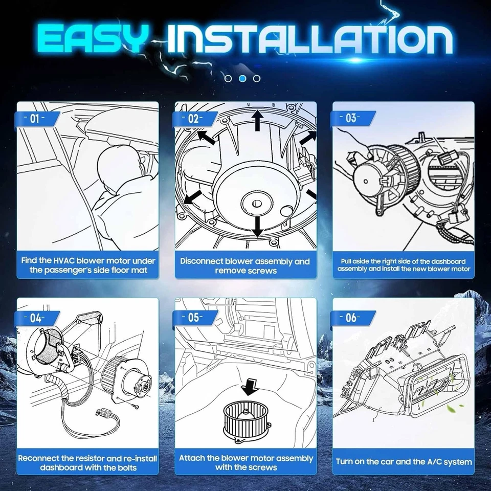 Ventilador de motor soplador de climatización para Ford Fusion Lincoln MKZ Mercury Milan 700270 2010-2012 Foto 3 de 4