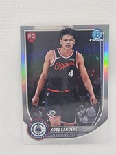 2025-26 Bowman Red Rookies #BRR-47 Kobe Sanders RC Los Angeles Clippers