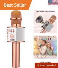 3-in-1 Handheld Karaoke Microphone with Volume Control - Ideal for Celebrations